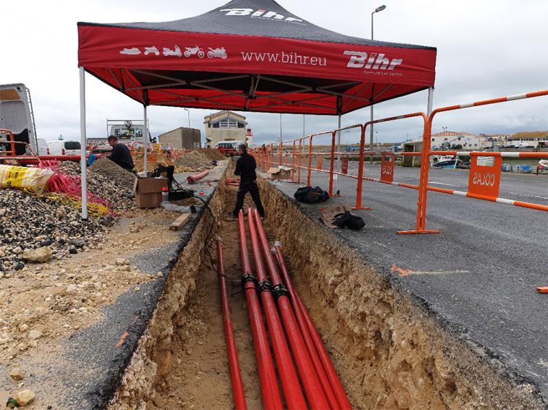 Equipement pétrolier et tuyauterie > Réseau tuyauterie double paroi HALOCK chantier COTINIERE (1,8 km de tuyauterie)